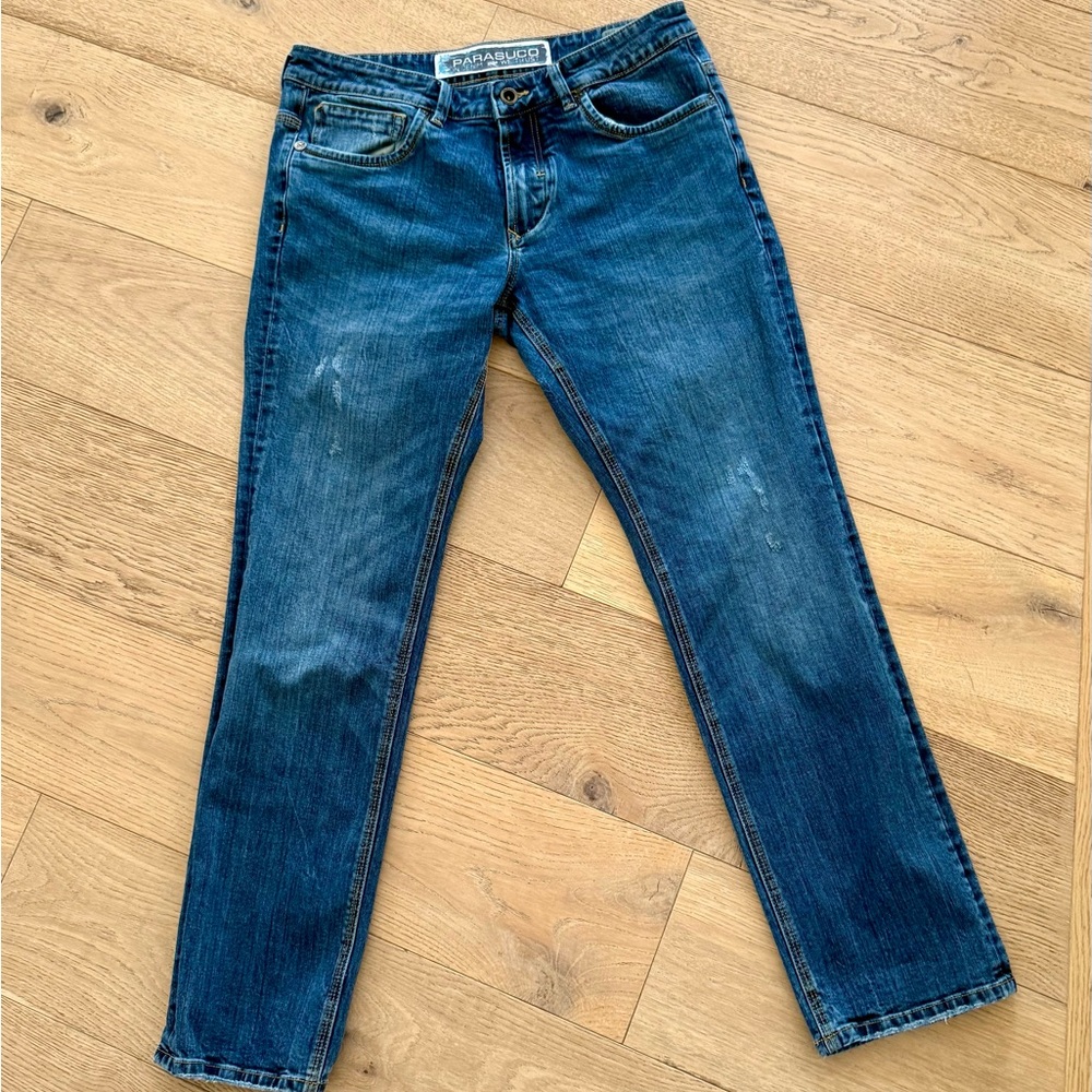Parasuco Men's Jeans Dark Blue Slim Straight Jeans 34 x 34